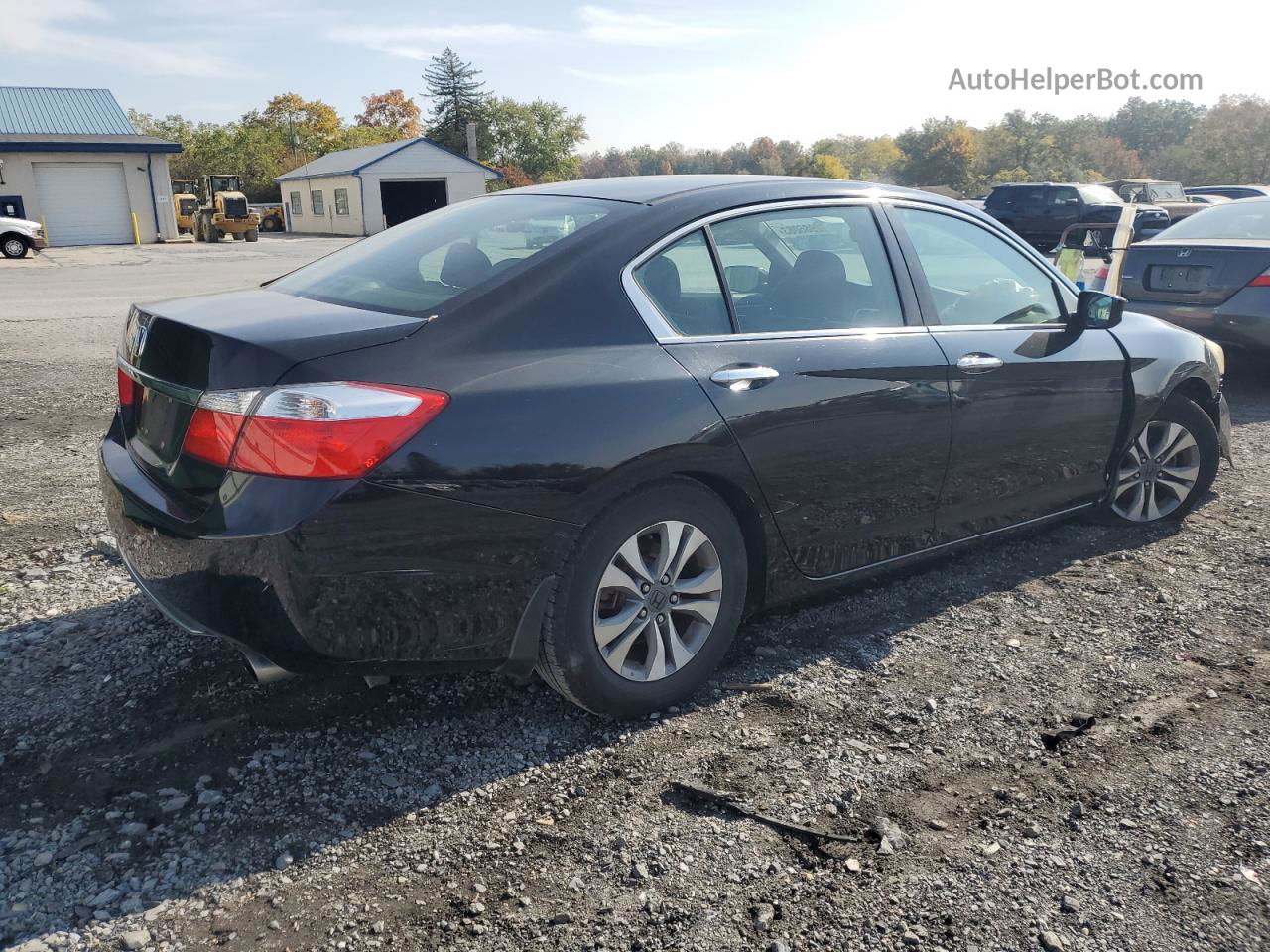 2014 Honda Accord Lx Black vin: 1HGCR2F35EA078020