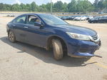 2014 Honda Accord Lx Blue vin: 1HGCR2F35EA121383