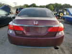 2014 Honda Accord Lx Burgundy vin: 1HGCR2F35EA124400