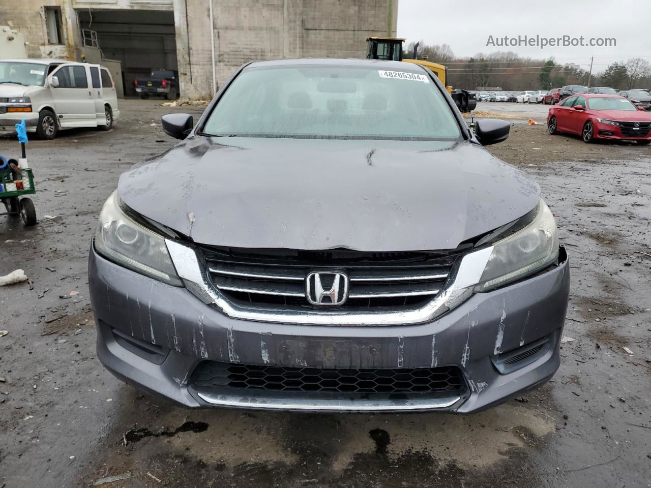 2014 Honda Accord Lx Gray vin: 1HGCR2F35EA125689