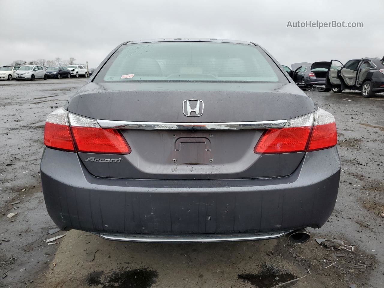 2014 Honda Accord Lx Gray vin: 1HGCR2F35EA125689