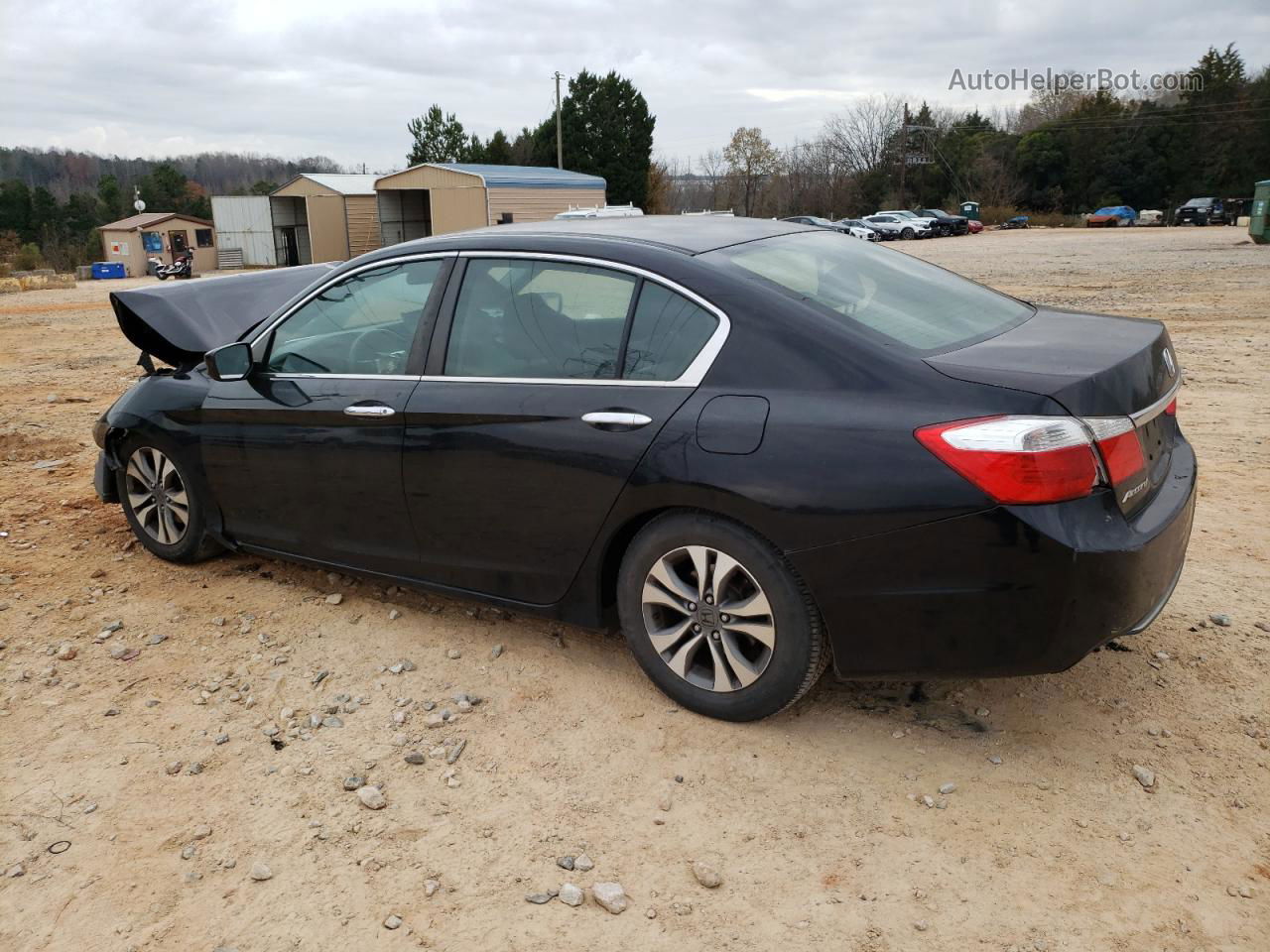 2014 Honda Accord Lx Black vin: 1HGCR2F35EA198397