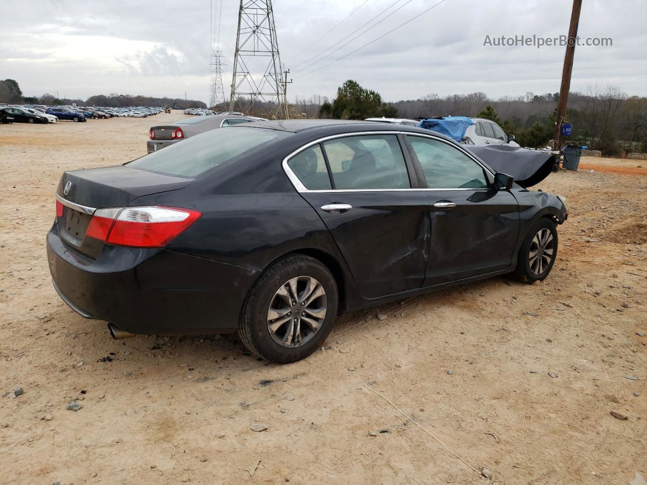 2014 Honda Accord Lx Black vin: 1HGCR2F35EA198397