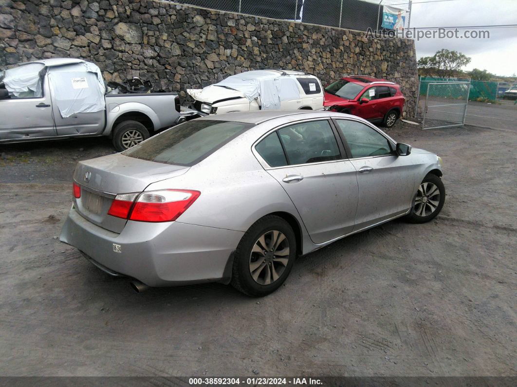 2014 Honda Accord Lx Silver vin: 1HGCR2F35EA201038