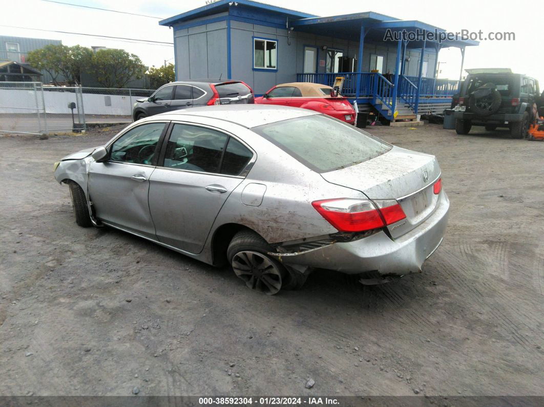 2014 Honda Accord Lx Silver vin: 1HGCR2F35EA201038