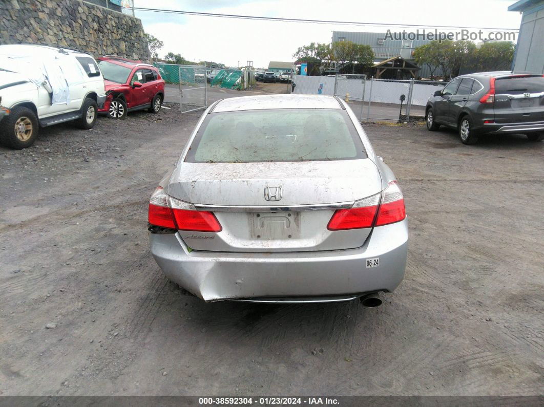 2014 Honda Accord Lx Silver vin: 1HGCR2F35EA201038