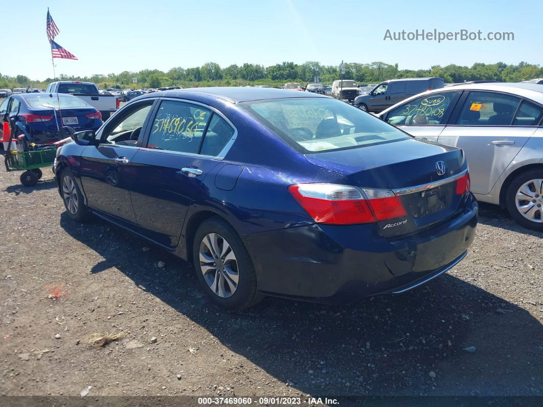 2014 Honda Accord Sdn Lx Синий vin: 1HGCR2F35EA262258