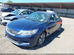 2014 Honda Accord Sdn Lx Синий vin: 1HGCR2F35EA262258