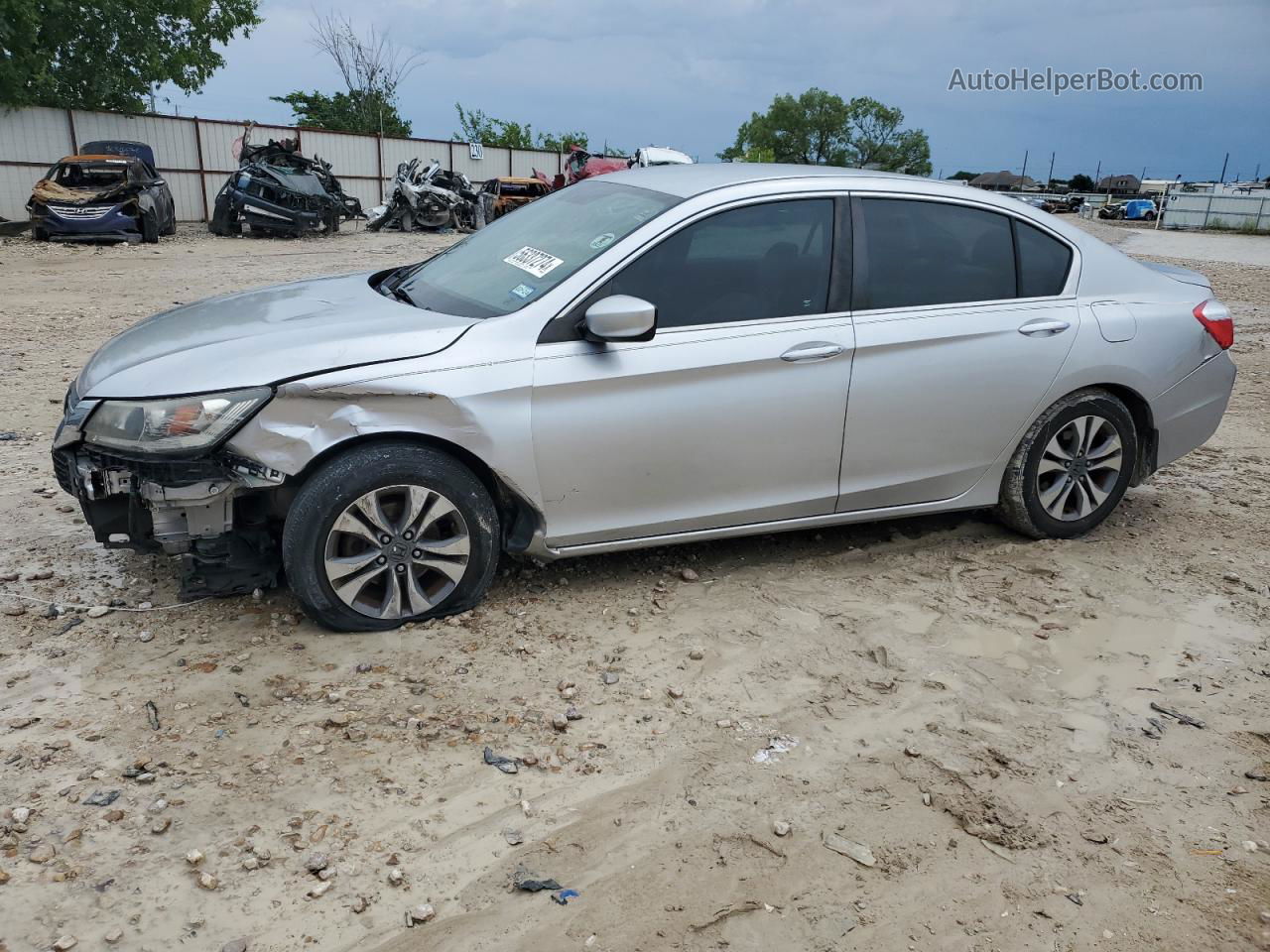 2014 Honda Accord Lx Silver vin: 1HGCR2F35EA268819