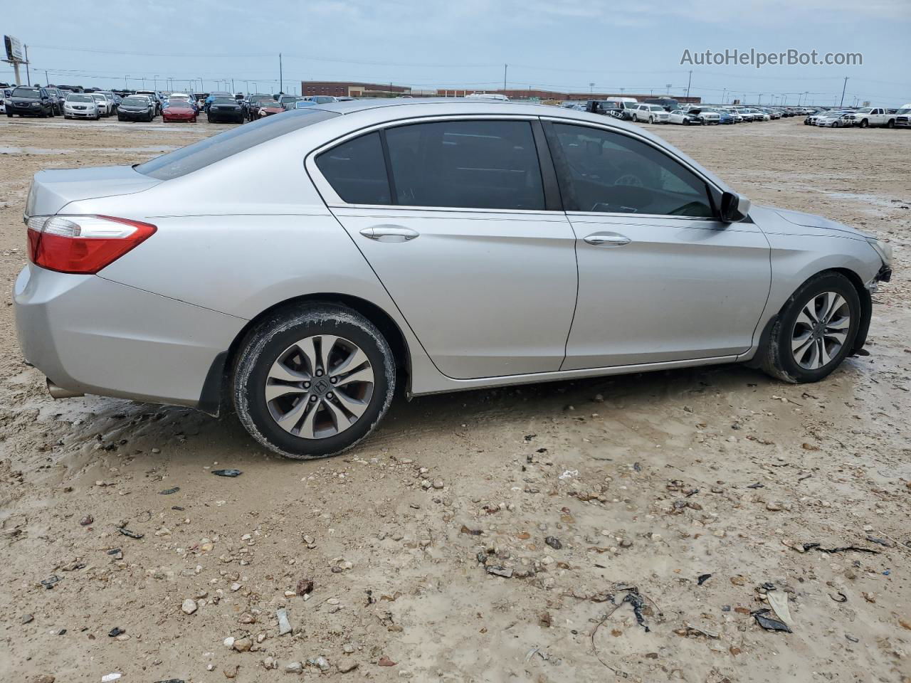 2014 Honda Accord Lx Silver vin: 1HGCR2F35EA268819