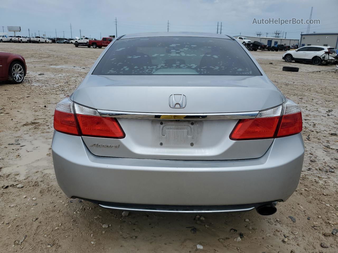 2014 Honda Accord Lx Silver vin: 1HGCR2F35EA268819