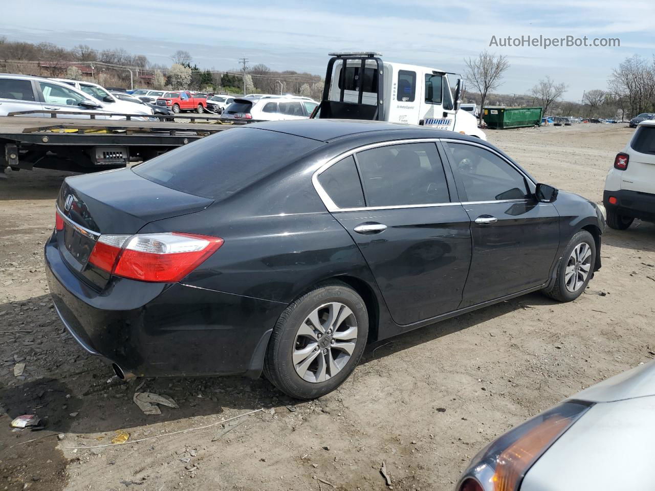 2014 Honda Accord Lx Black vin: 1HGCR2F35EA294384