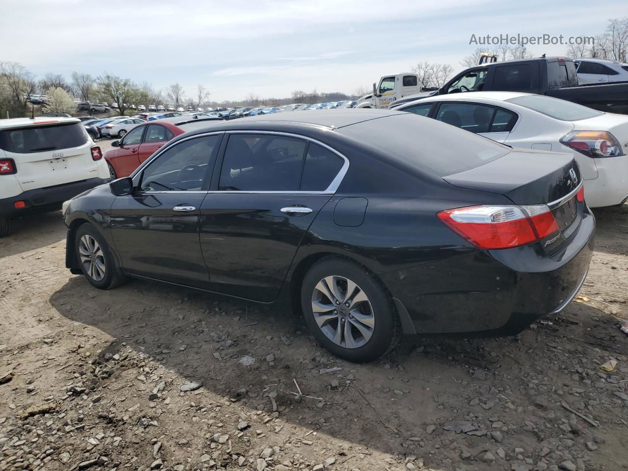 2014 Honda Accord Lx Black vin: 1HGCR2F35EA294384