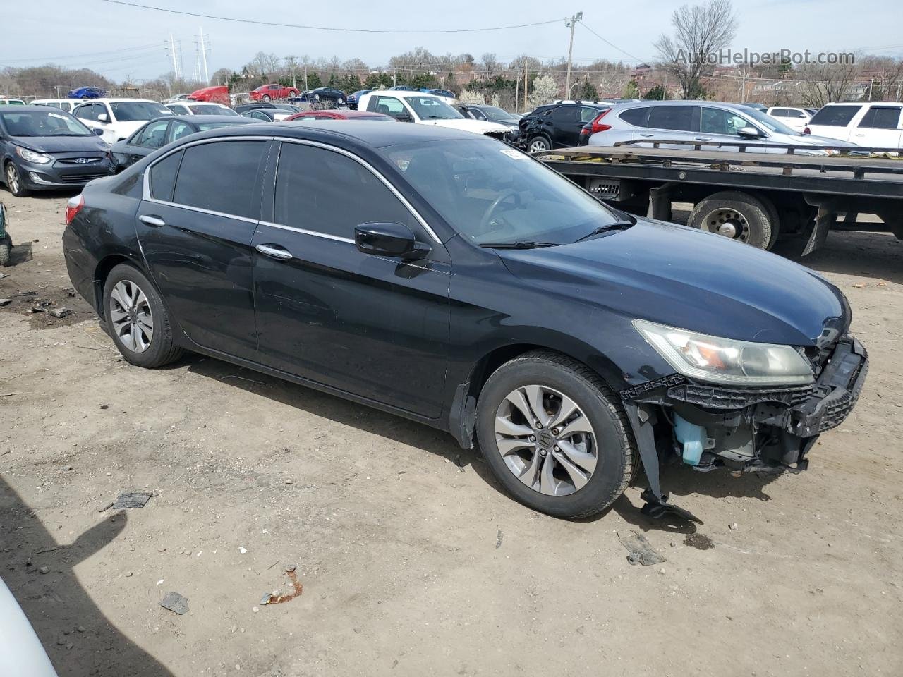 2014 Honda Accord Lx Черный vin: 1HGCR2F35EA294384