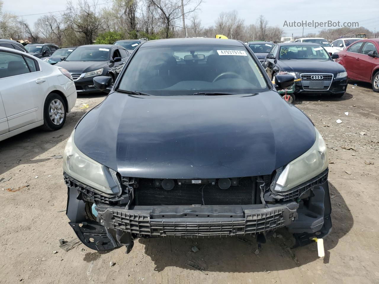 2014 Honda Accord Lx Black vin: 1HGCR2F35EA294384