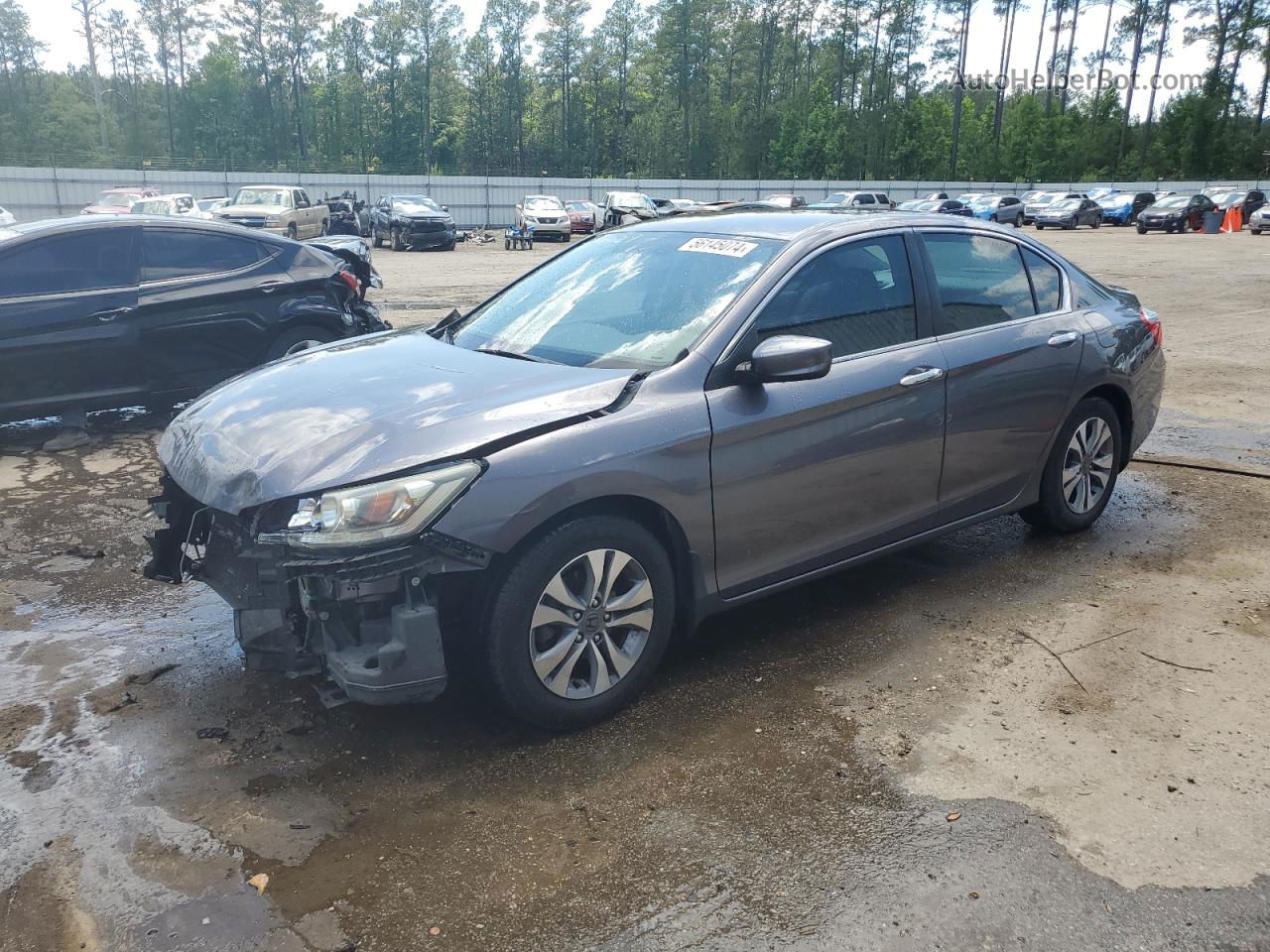 2015 Honda Accord Lx Gray vin: 1HGCR2F35FA088029