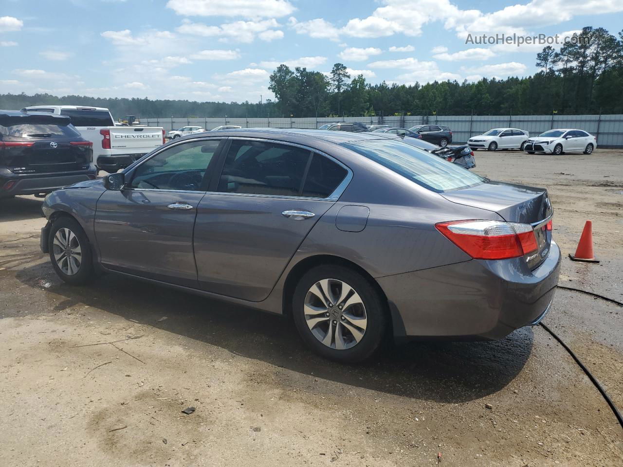 2015 Honda Accord Lx Gray vin: 1HGCR2F35FA088029