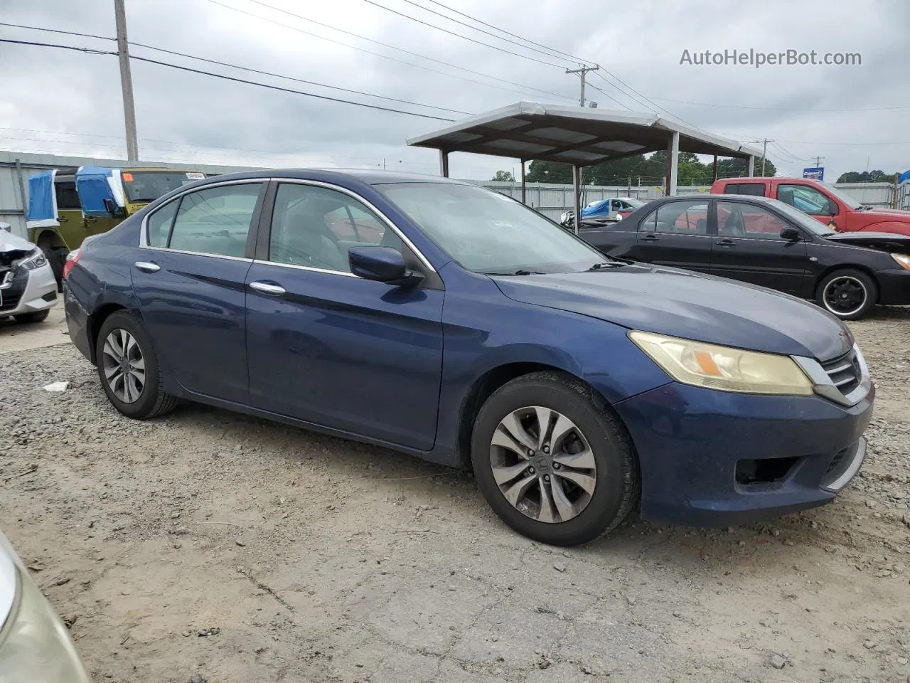 2015 Honda Accord Lx Синий vin: 1HGCR2F35FA112202