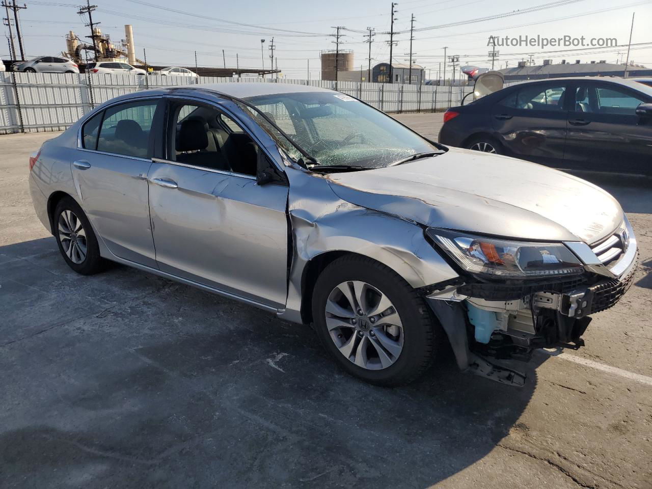 2015 Honda Accord Lx Silver vin: 1HGCR2F35FA152361