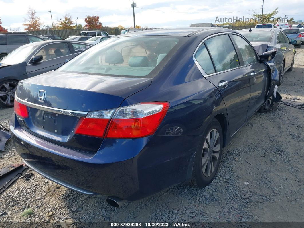 2015 Honda Accord Lx Blue vin: 1HGCR2F35FA184100