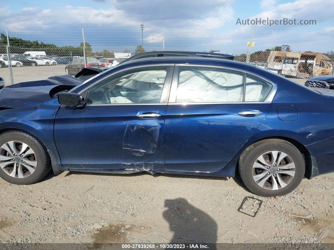 2015 Honda Accord Lx Blue vin: 1HGCR2F35FA184100