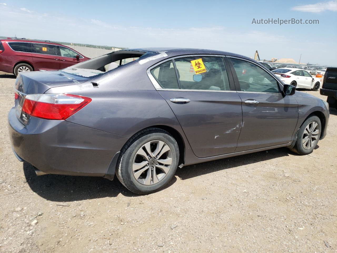 2015 Honda Accord Lx Gray vin: 1HGCR2F35FA199616