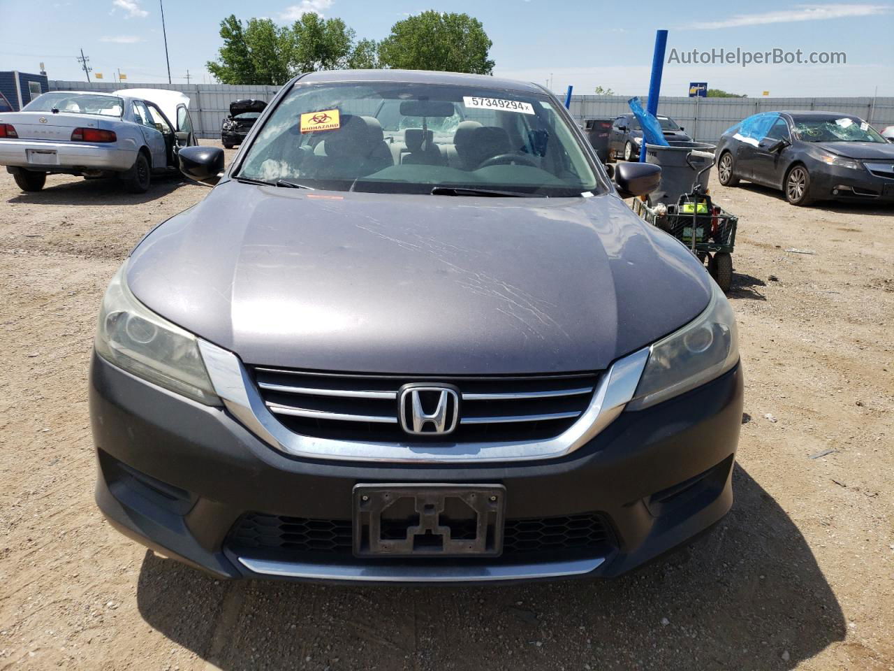 2015 Honda Accord Lx Gray vin: 1HGCR2F35FA199616