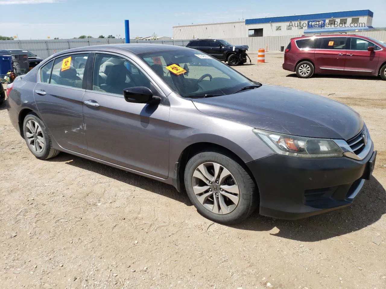 2015 Honda Accord Lx Gray vin: 1HGCR2F35FA199616