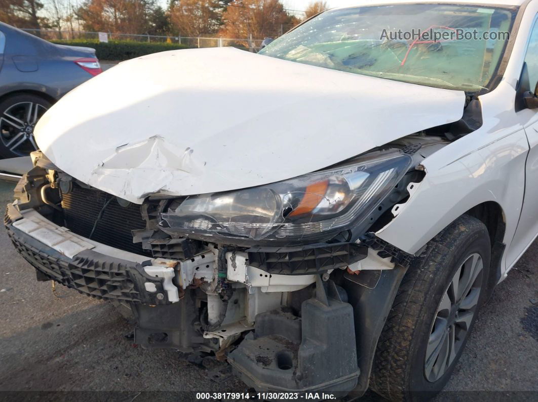 2015 Honda Accord Lx White vin: 1HGCR2F35FA213868