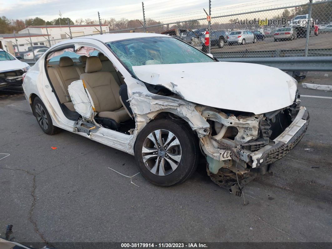 2015 Honda Accord Lx White vin: 1HGCR2F35FA213868