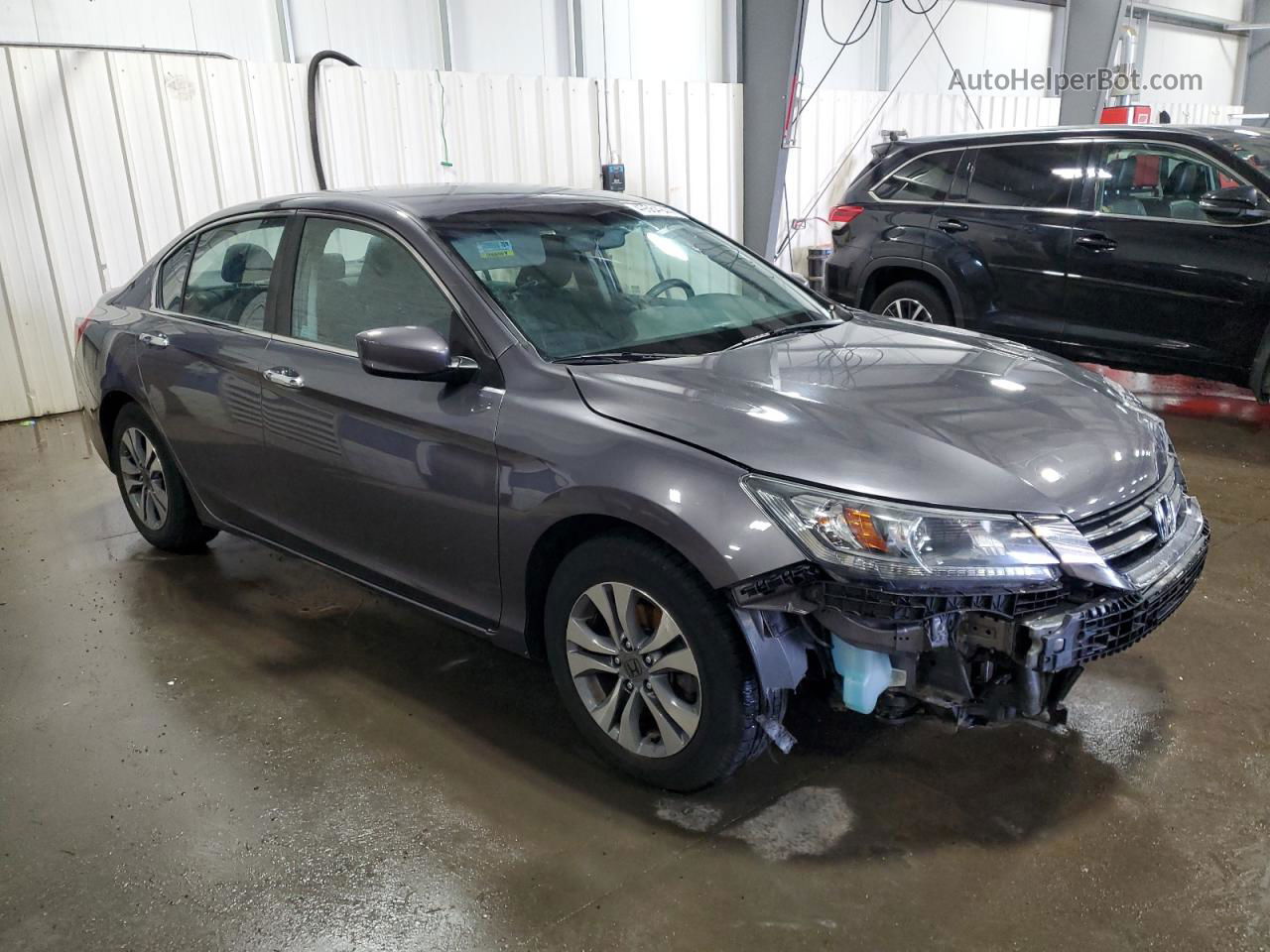 2015 Honda Accord Lx Gray vin: 1HGCR2F35FA227091