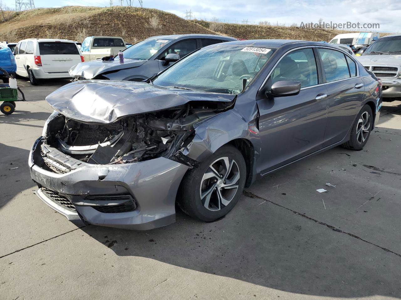 2016 Honda Accord Lx Угольный vin: 1HGCR2F35GA004437