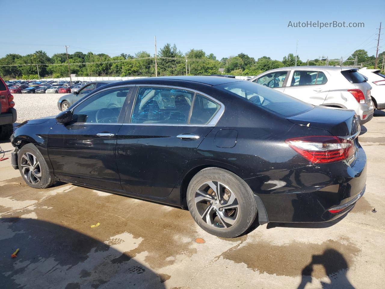 2016 Honda Accord Lx Black vin: 1HGCR2F35GA235872