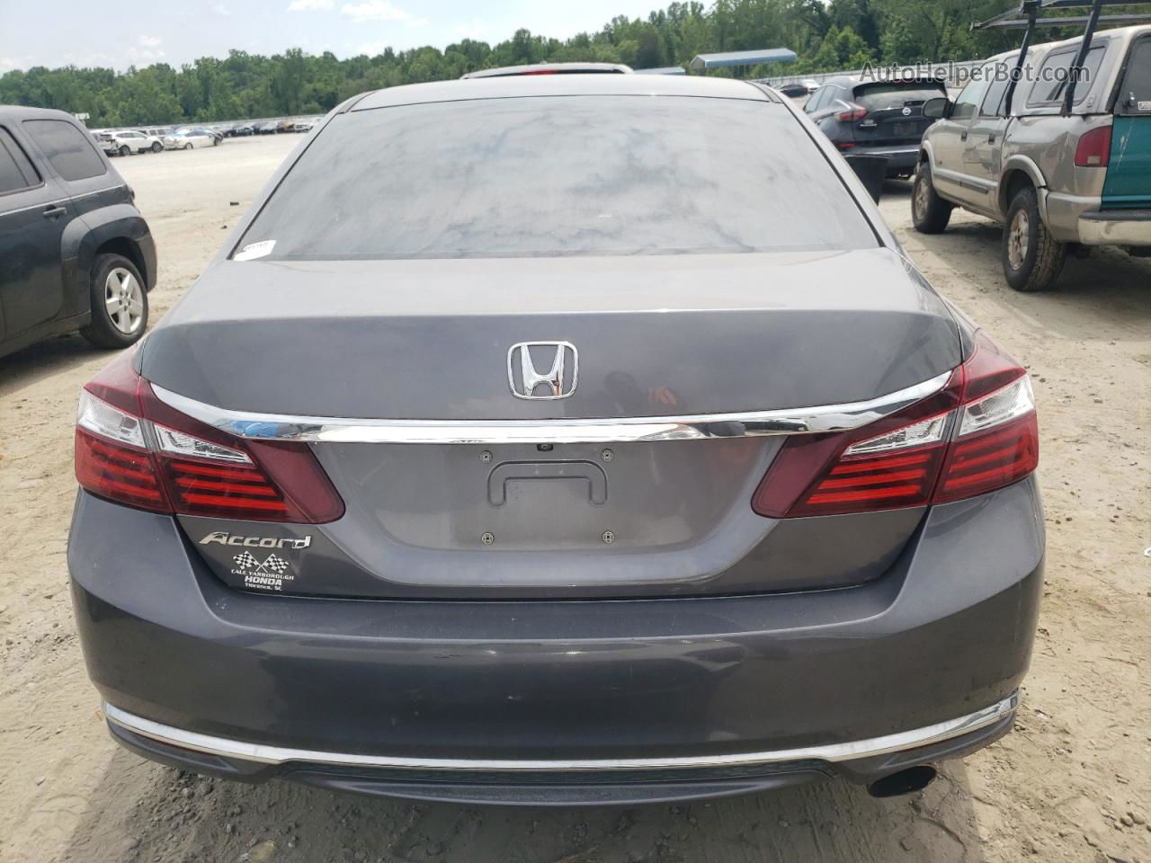 2017 Honda Accord Lx Gray vin: 1HGCR2F35HA002009