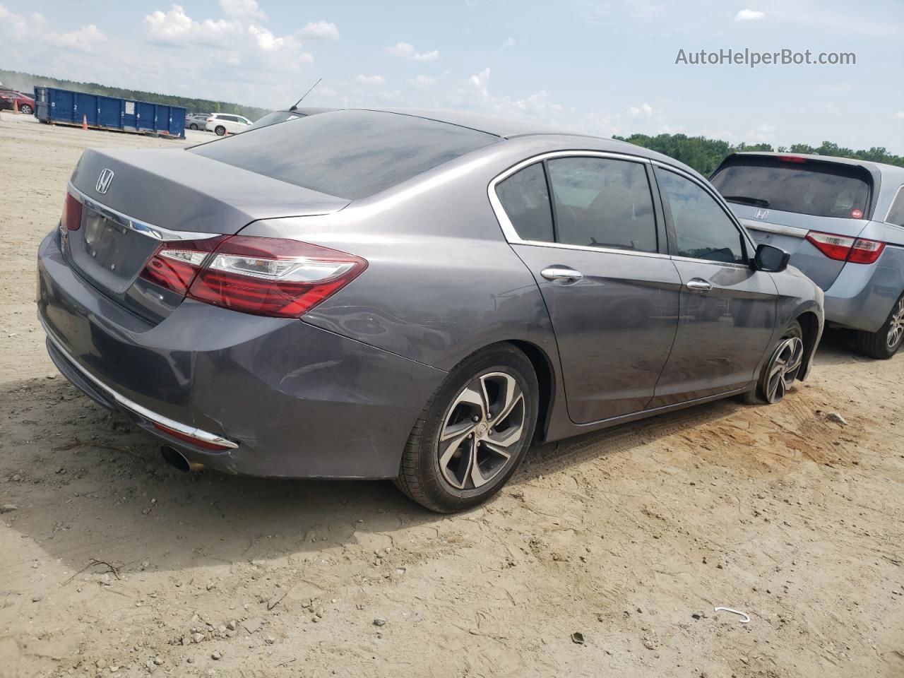 2017 Honda Accord Lx Gray vin: 1HGCR2F35HA002009