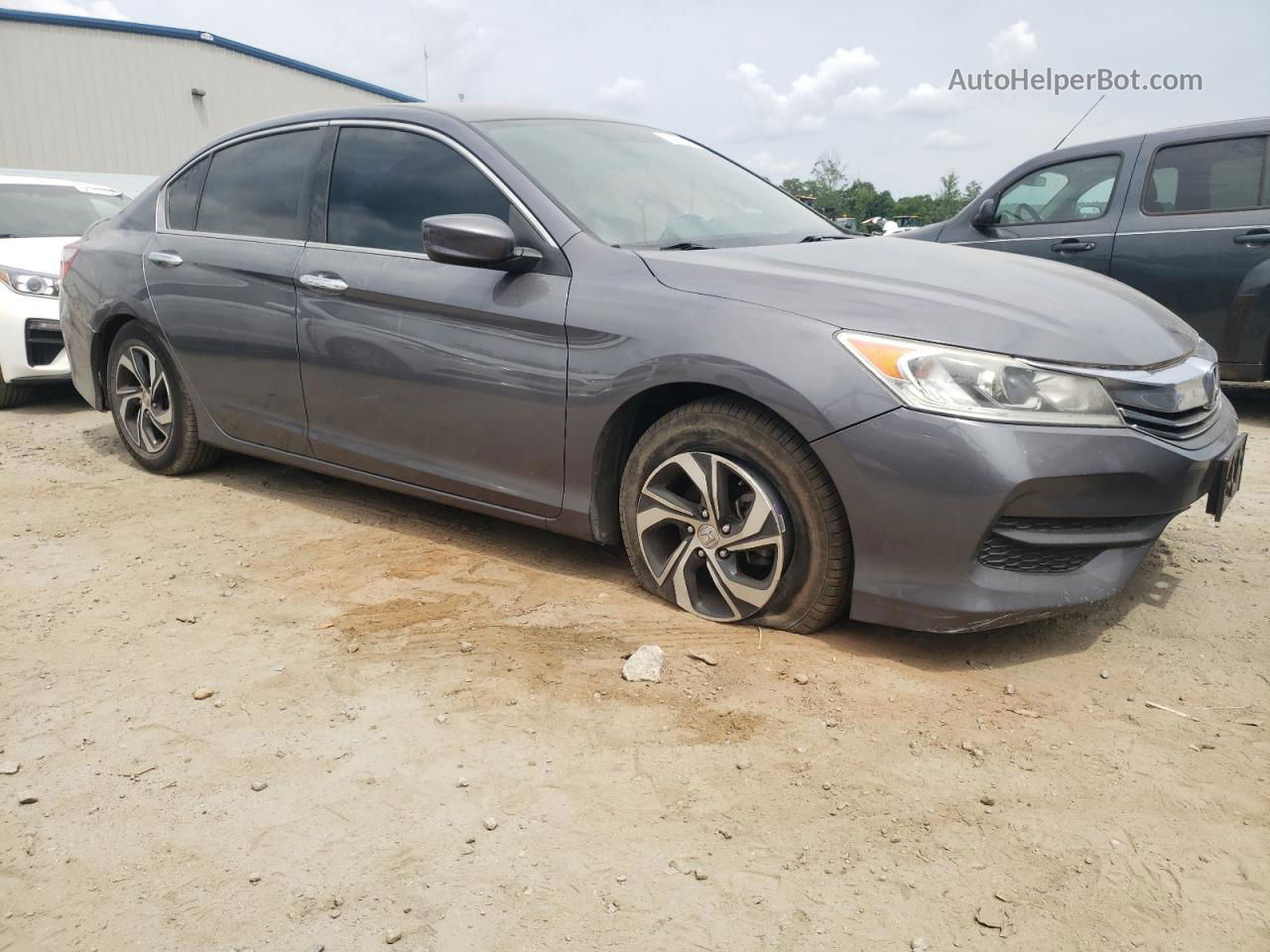 2017 Honda Accord Lx Gray vin: 1HGCR2F35HA002009