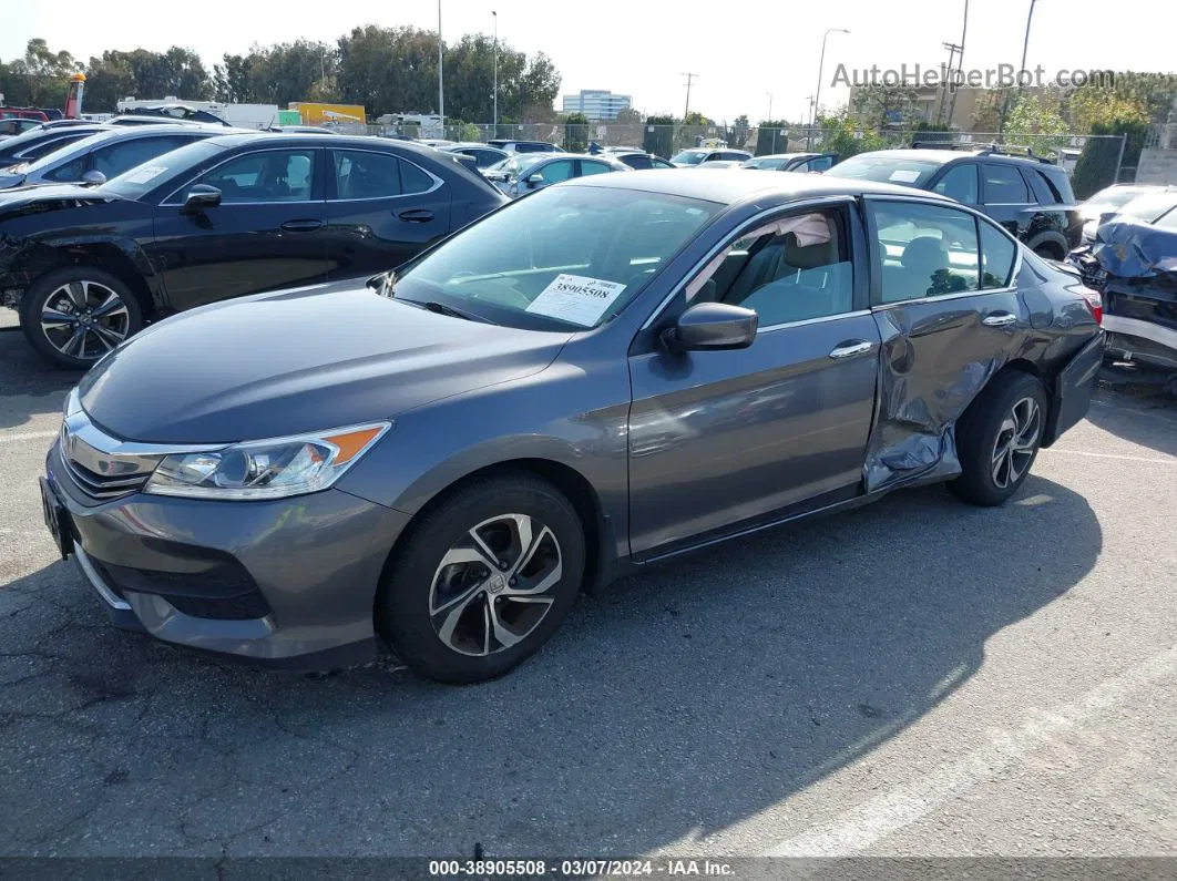 2017 Honda Accord Lx Gray vin: 1HGCR2F35HA058032