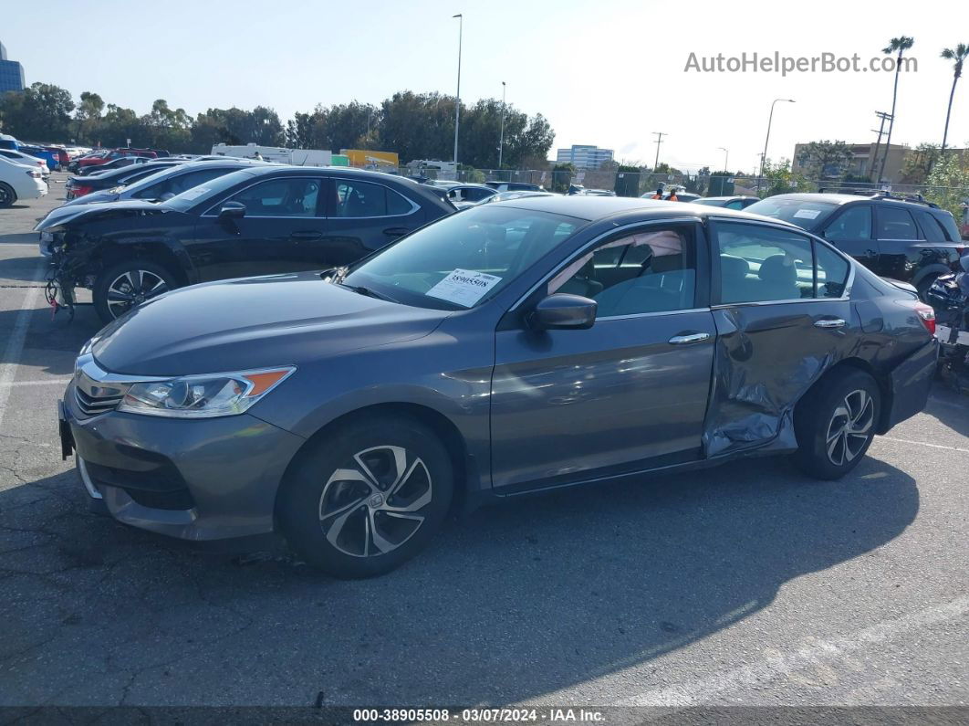 2017 Honda Accord Lx Gray vin: 1HGCR2F35HA058032