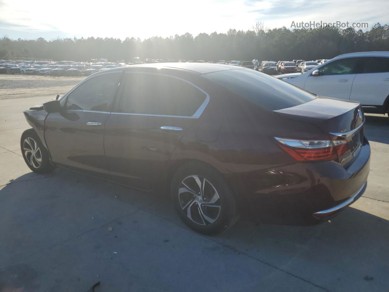 2017 Honda Accord Lx Red vin: 1HGCR2F35HA063957