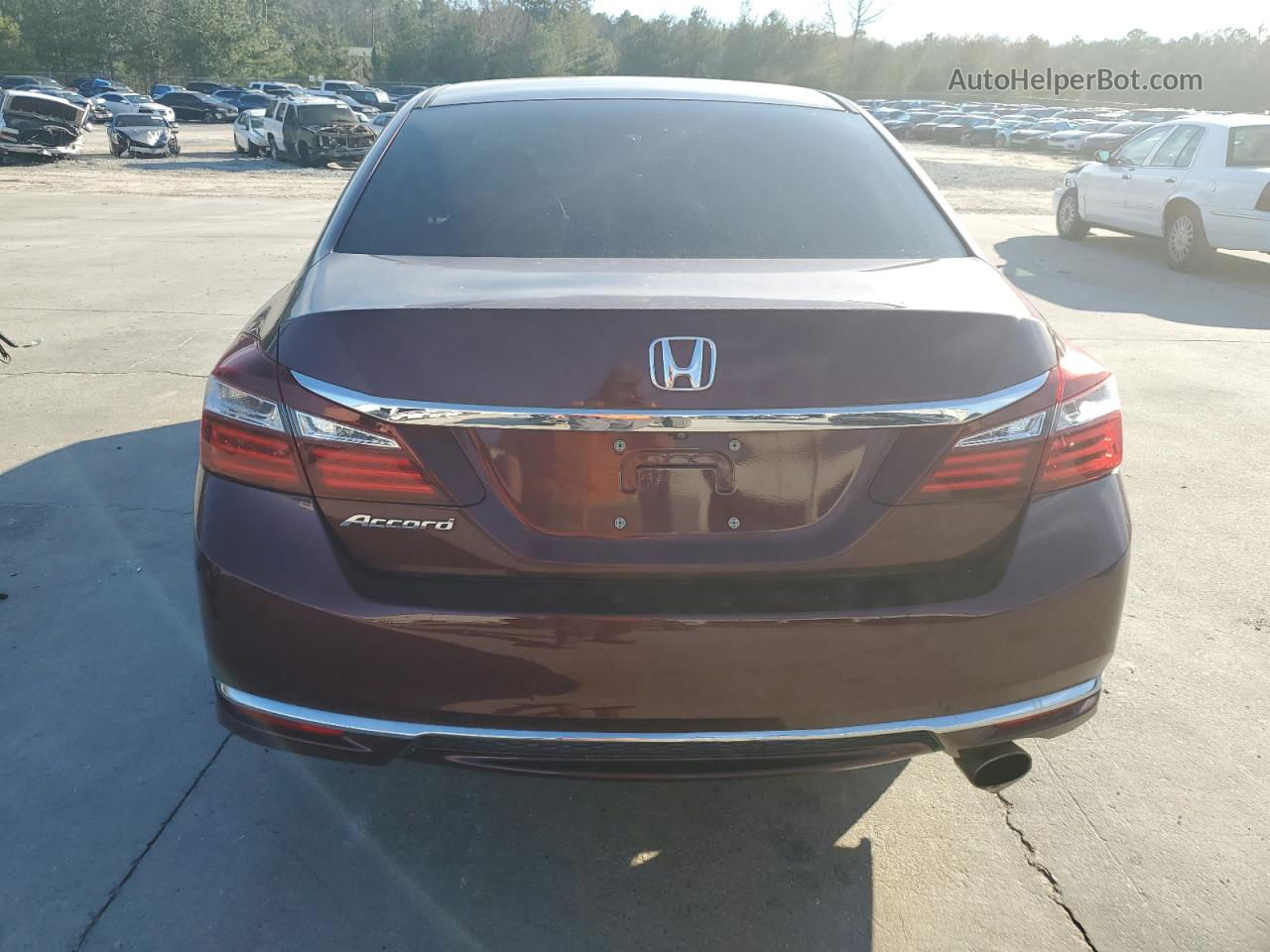 2017 Honda Accord Lx Red vin: 1HGCR2F35HA063957