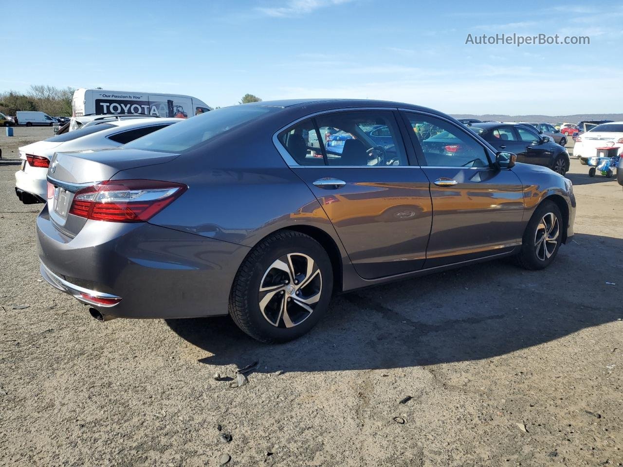 2017 Honda Accord Lx Gray vin: 1HGCR2F35HA068611