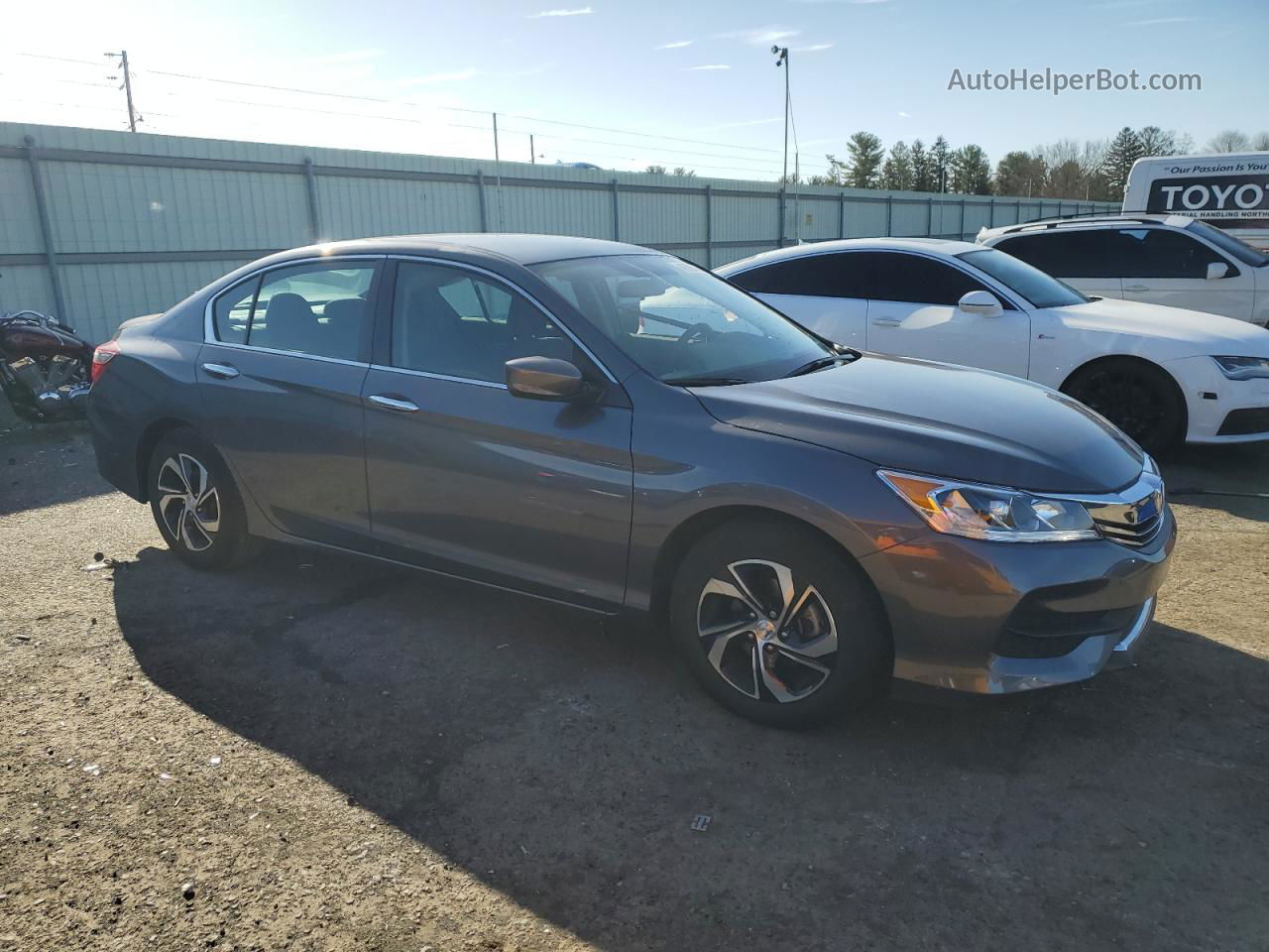 2017 Honda Accord Lx Gray vin: 1HGCR2F35HA068611