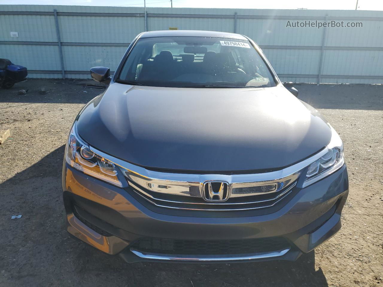 2017 Honda Accord Lx Gray vin: 1HGCR2F35HA068611