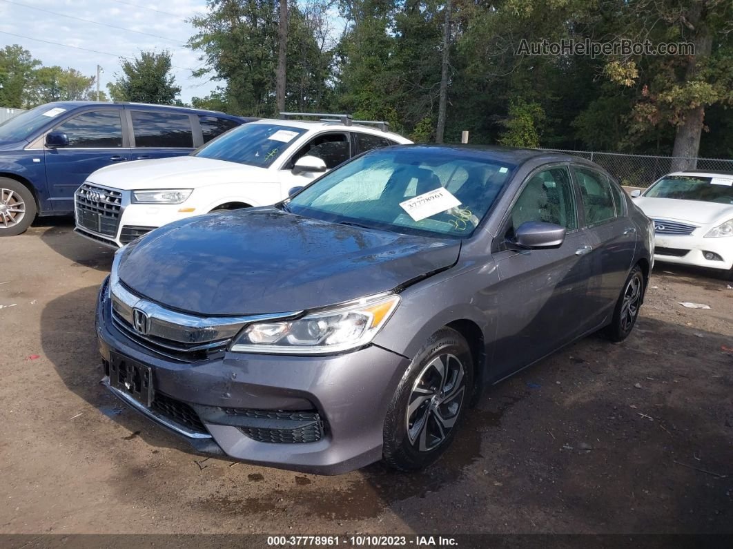 2017 Honda Accord Lx Gray vin: 1HGCR2F35HA104510