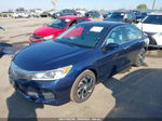 2017 Honda Accord Lx Blue vin: 1HGCR2F35HA124272