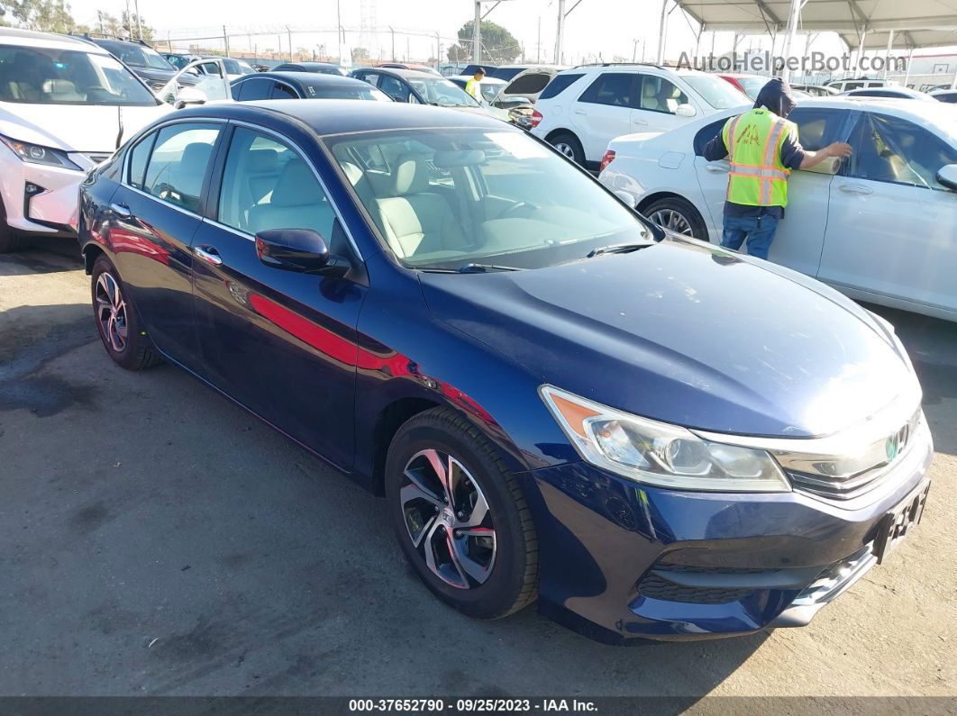 2017 Honda Accord Lx Blue vin: 1HGCR2F35HA124272