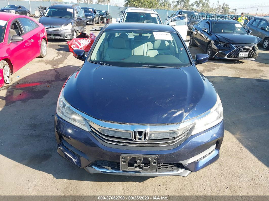 2017 Honda Accord Lx Blue vin: 1HGCR2F35HA124272