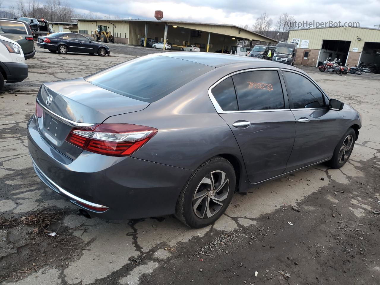 2017 Honda Accord Lx Gray vin: 1HGCR2F35HA167753