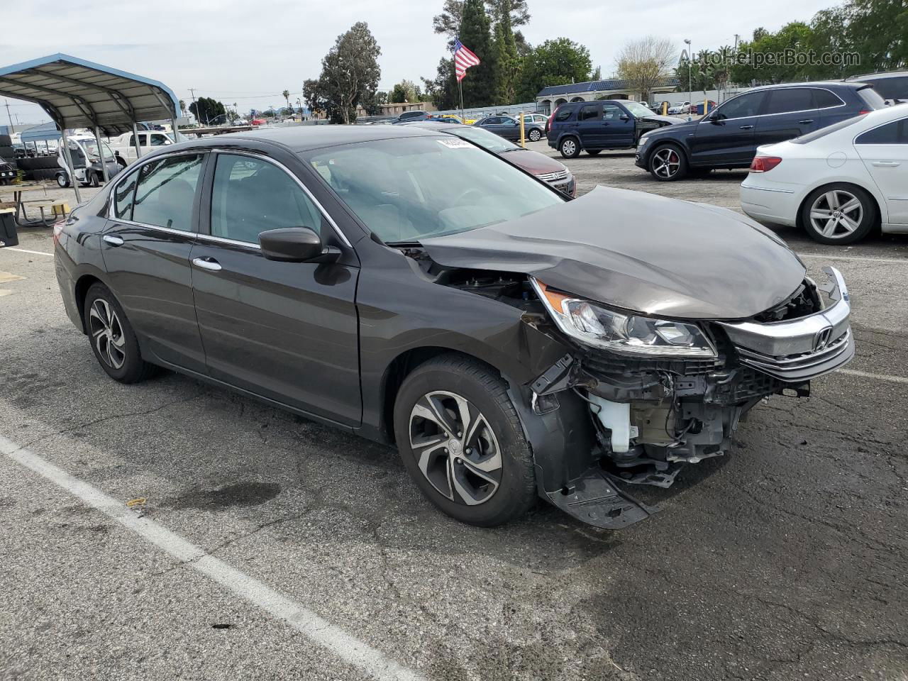 2017 Honda Accord Lx Black vin: 1HGCR2F35HA178560