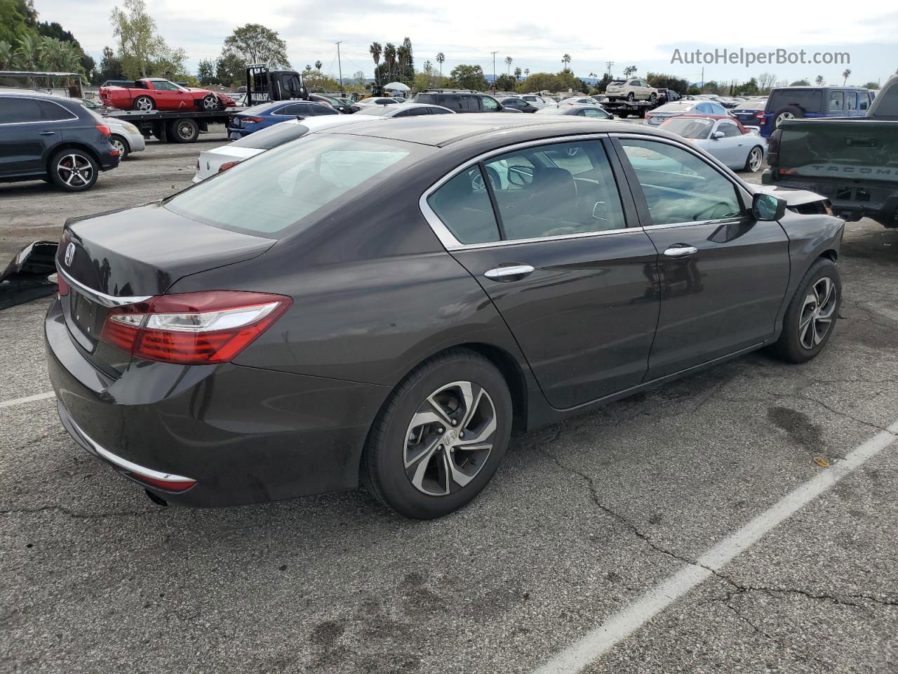 2017 Honda Accord Lx Черный vin: 1HGCR2F35HA178560